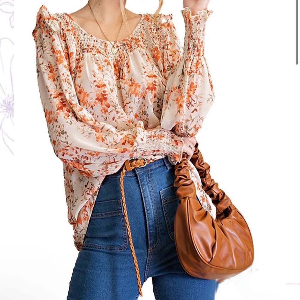 On The Daily Floral Blouse XL NWT